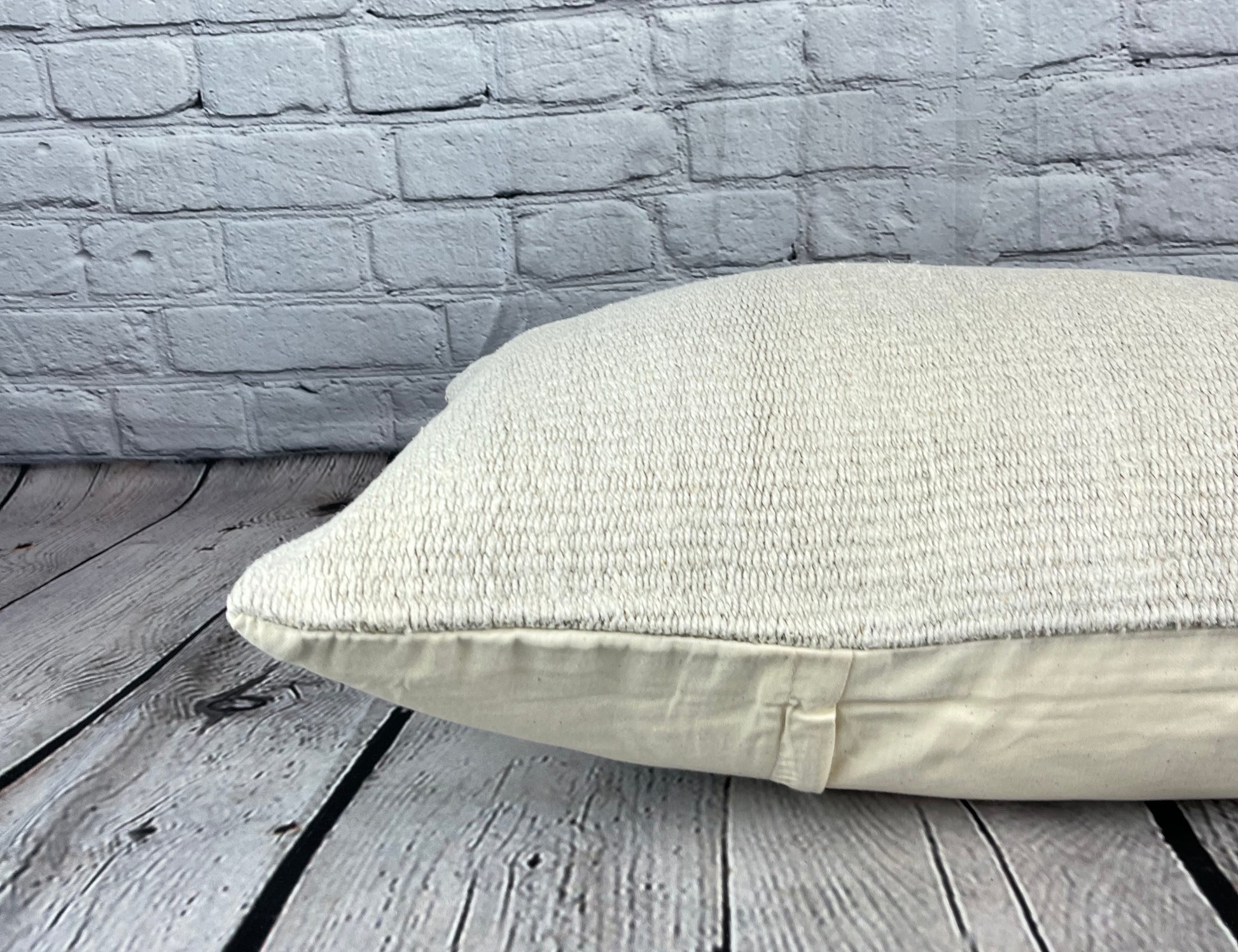 16 x 24 Hemp Pillow Turkish Cushion Natural White Pillow Cushion Cover #6070