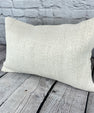 16 x 24 Hemp Pillow Turkish Cushion Natural White Pillow Cushion Cover #6069