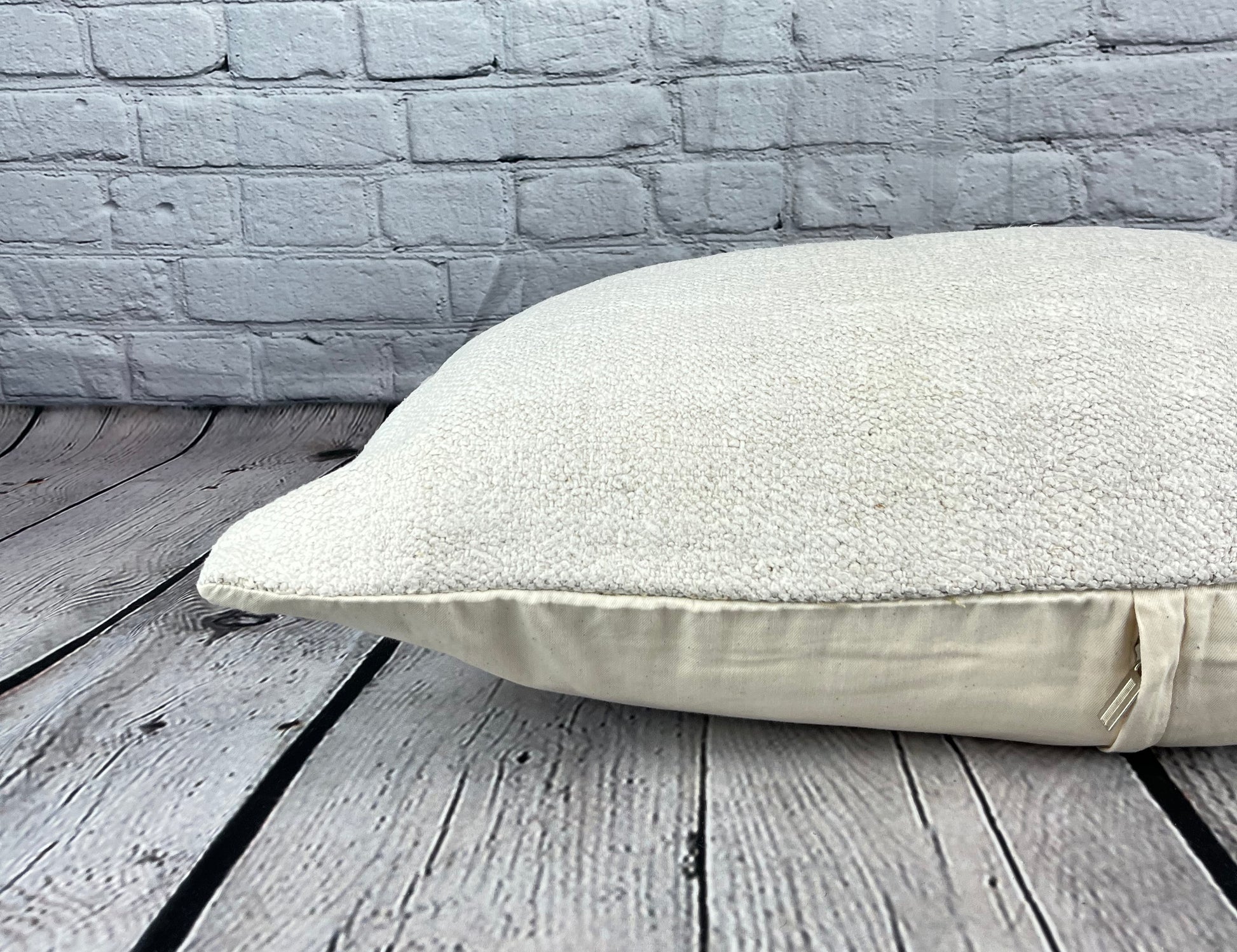 16 x 24 Hemp Pillow Turkish Cushion Natural White Pillow Cushion Cover #6095