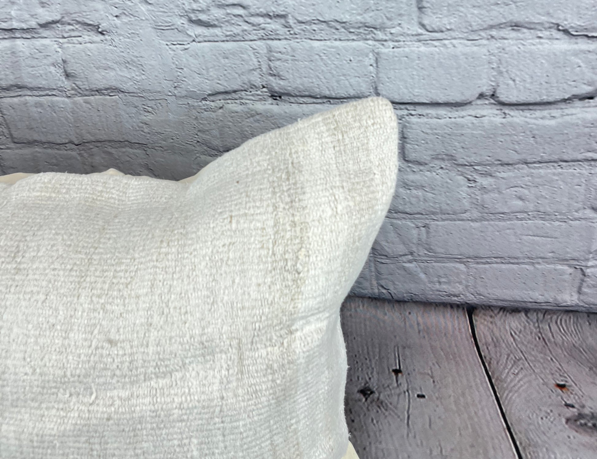 16 x 24 Hemp Pillow Turkish Cushion Natural White Pillow Cushion Cover #6096