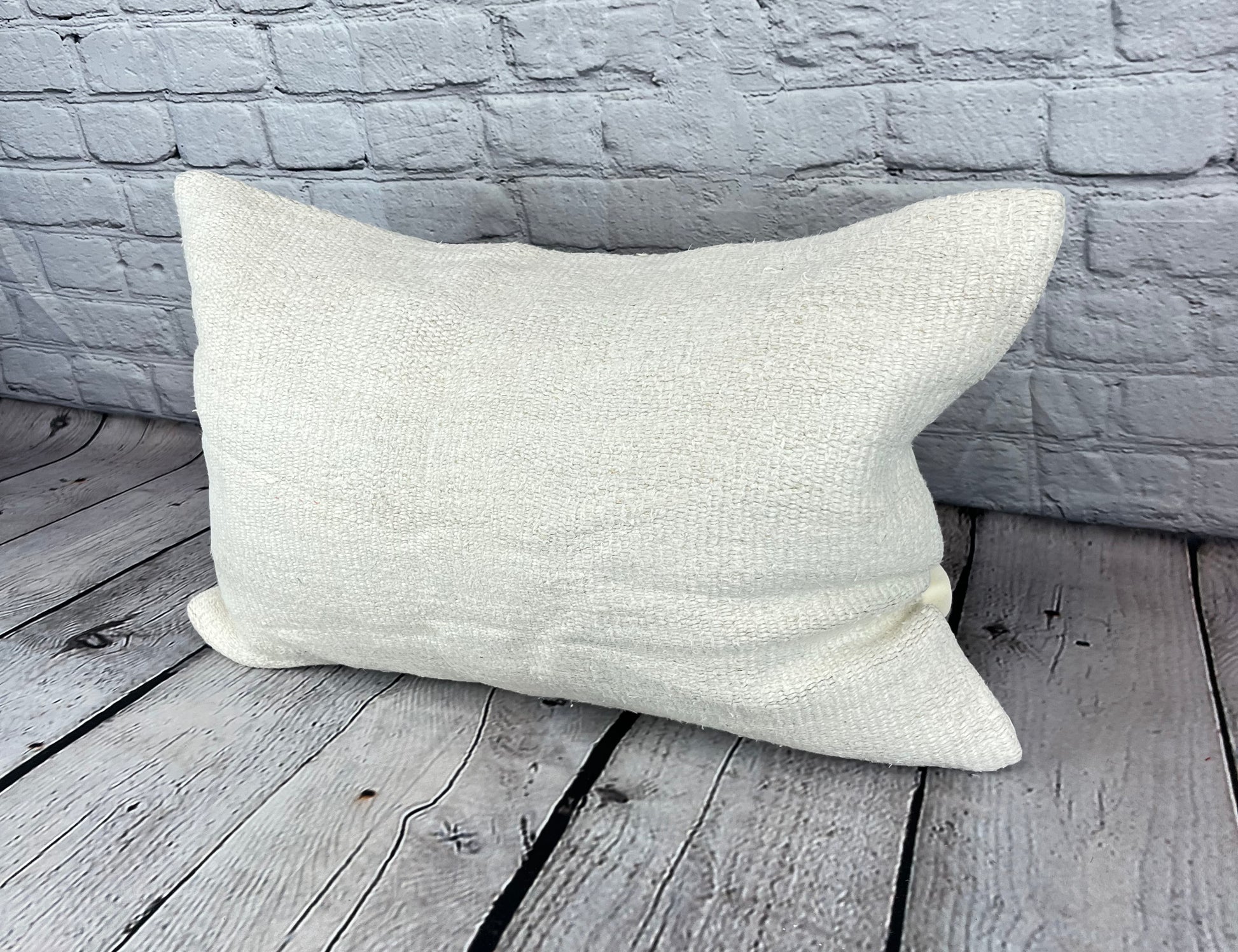 16 x 24 Hemp Pillow Turkish Cushion Natural White Pillow Cushion Cover #6094