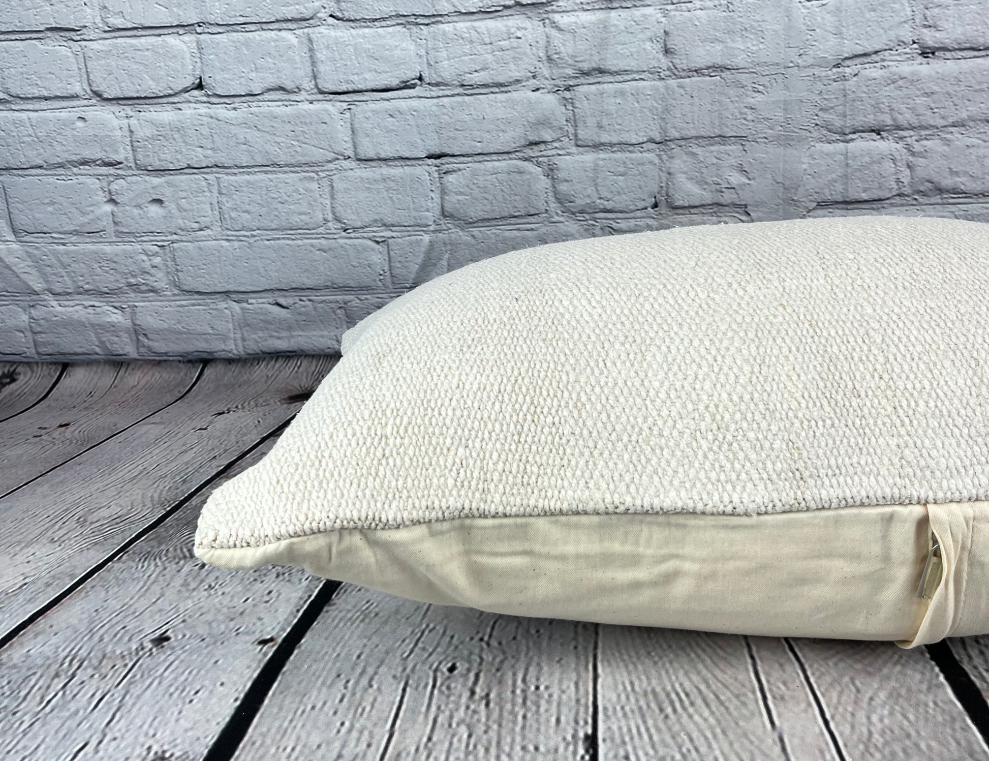 16 x 24 Hemp Pillow Turkish Cushion Natural White Pillow Cushion Cover #6093