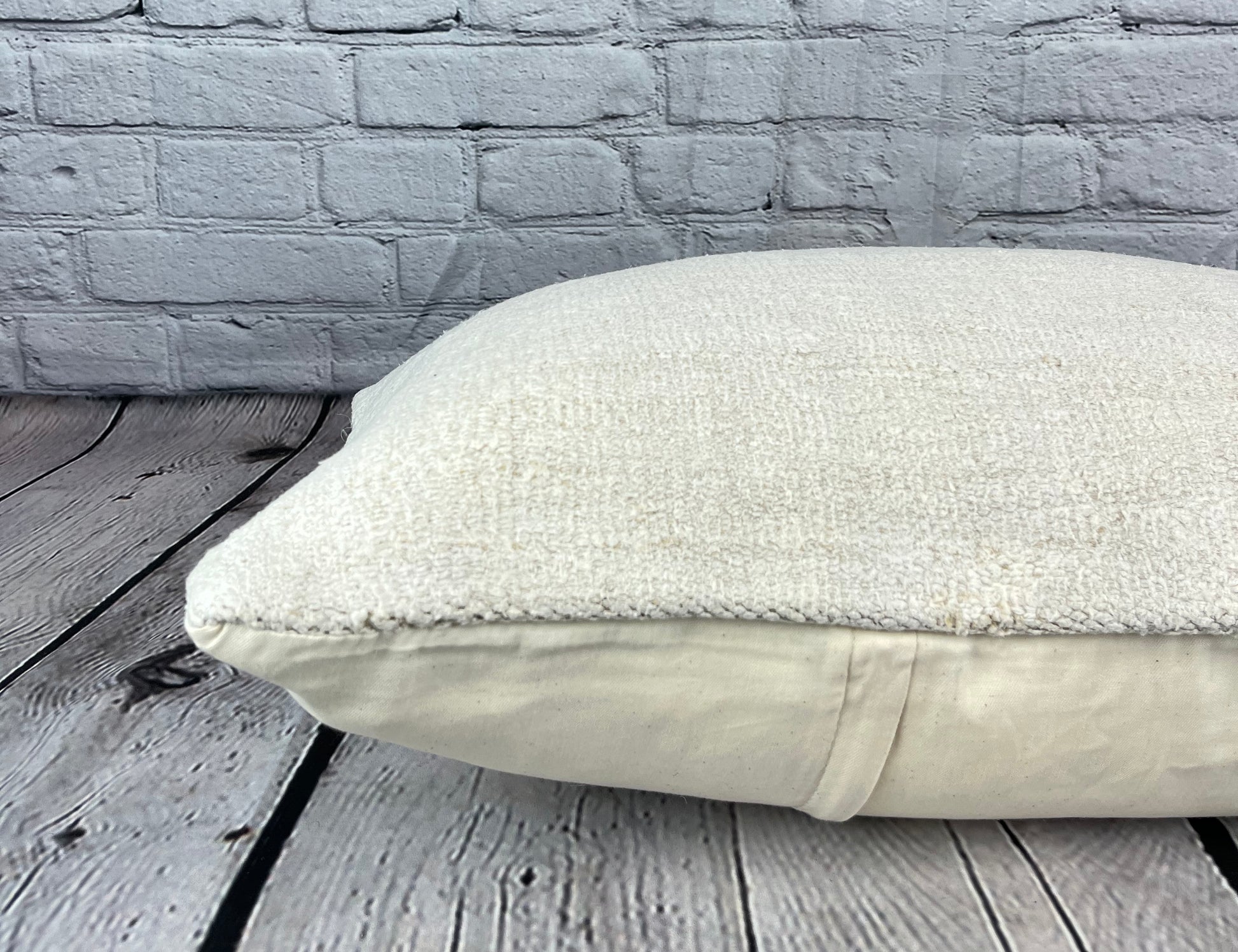 16 x 24 Hemp Pillow Turkish Cushion Natural White Pillow Cushion Cover #6091