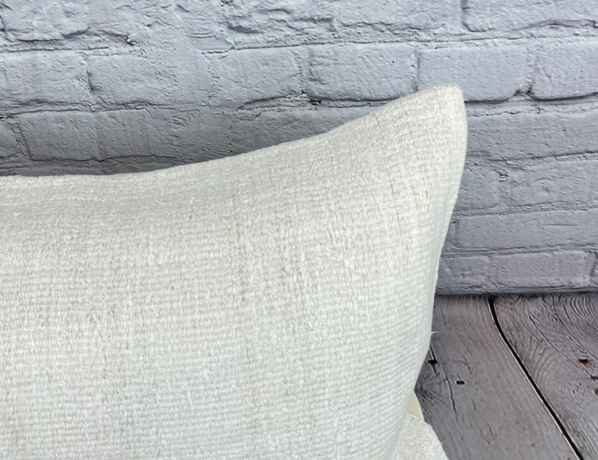 16 x 24 Hemp Pillow Turkish Cushion Natural White Pillow Cushion Cover #6089
