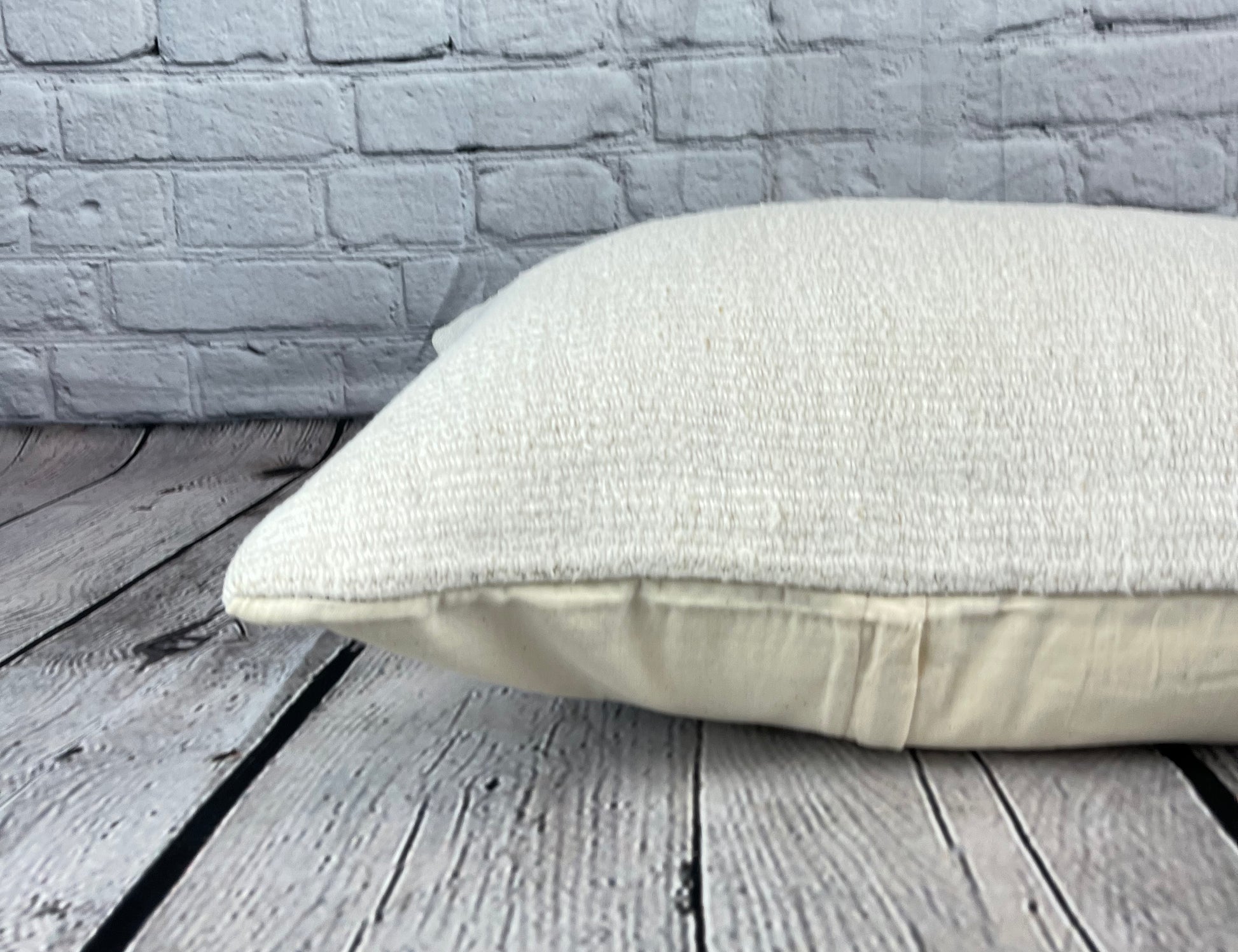 16 x 24 Hemp Pillow Turkish Cushion Natural White Pillow Cushion Cover #6087