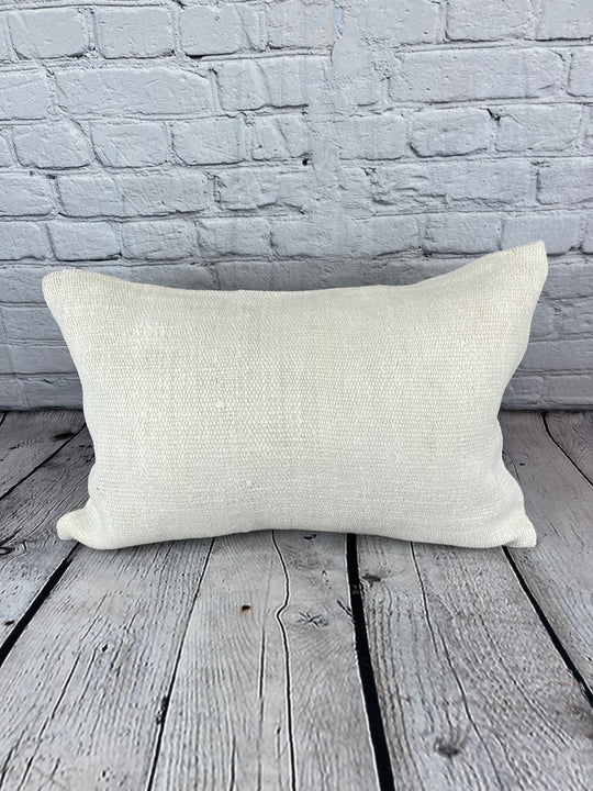 16 x 24 Hemp Pillow Turkish Cushion Natural White Pillow Cushion Cover #6082