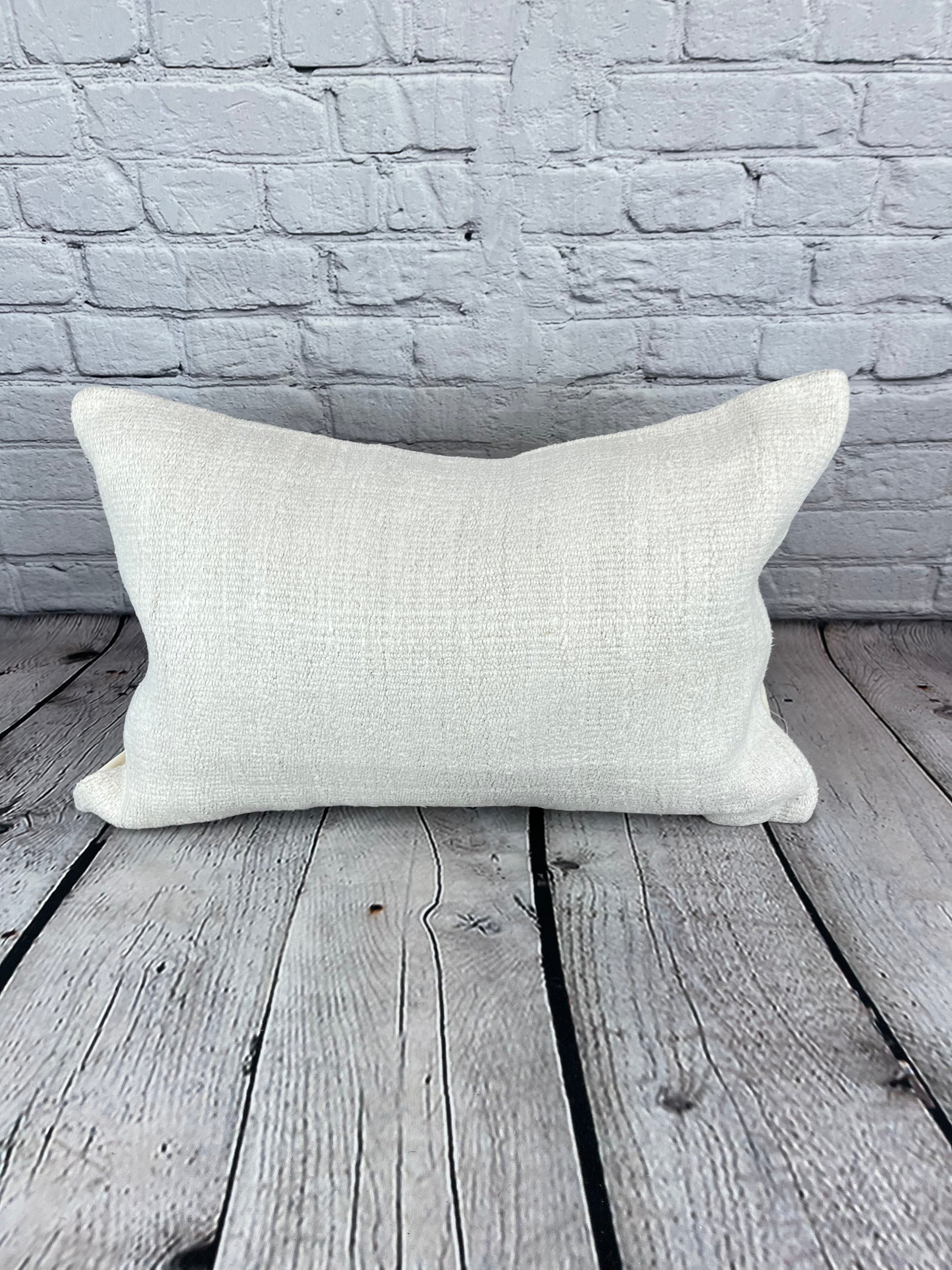 16 x 24 Hemp Pillow Turkish Cushion Natural White Pillow Cushion Cover #6081