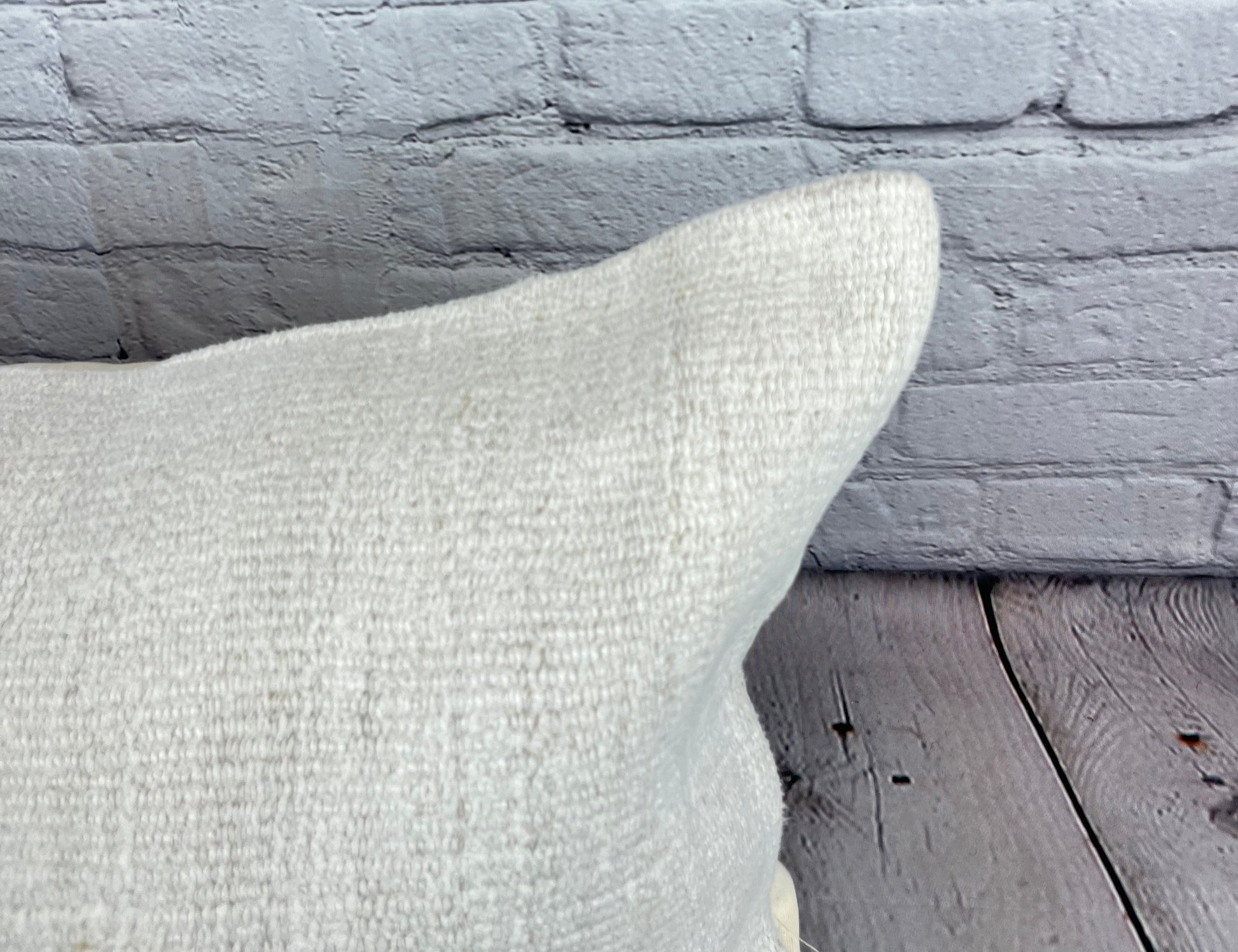 16 x 24 Hemp Pillow Turkish Cushion Natural White Pillow Cushion Cover #6081
