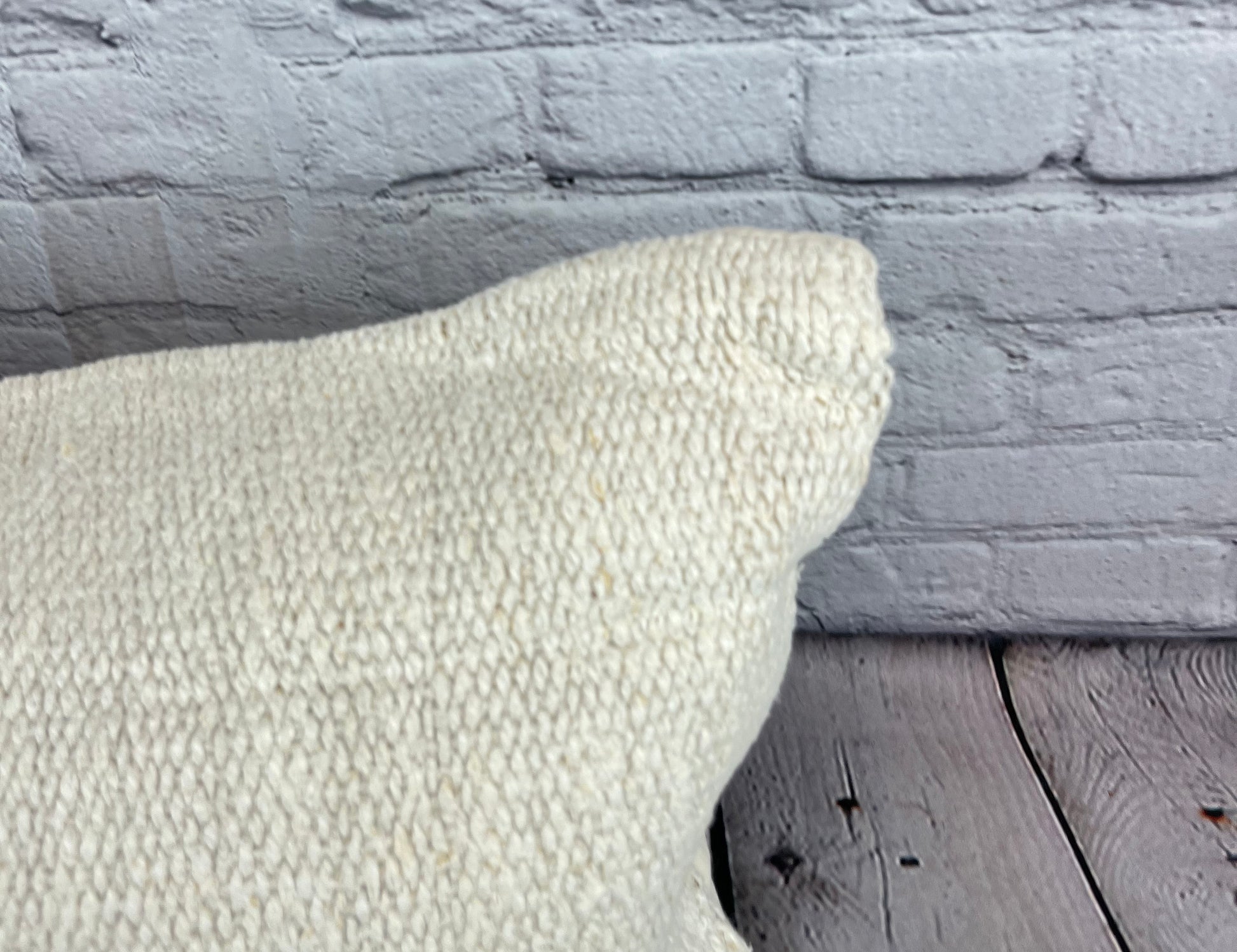 16 x 24 Hemp Pillow Turkish Cushion Natural White Pillow Cushion Cover #6101