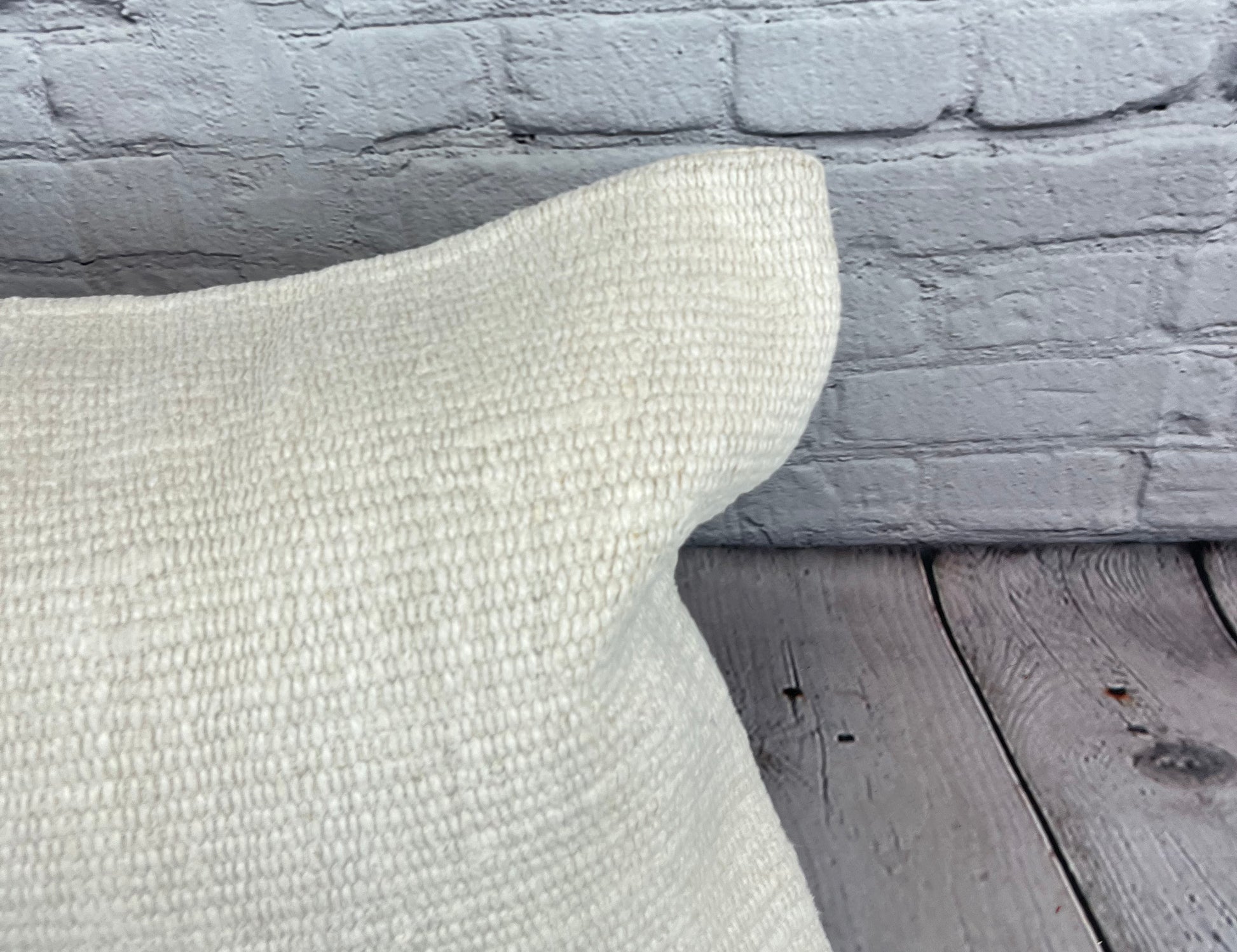 16 x 24 Hemp Pillow Turkish Cushion Natural White Pillow Cushion Cover #6100