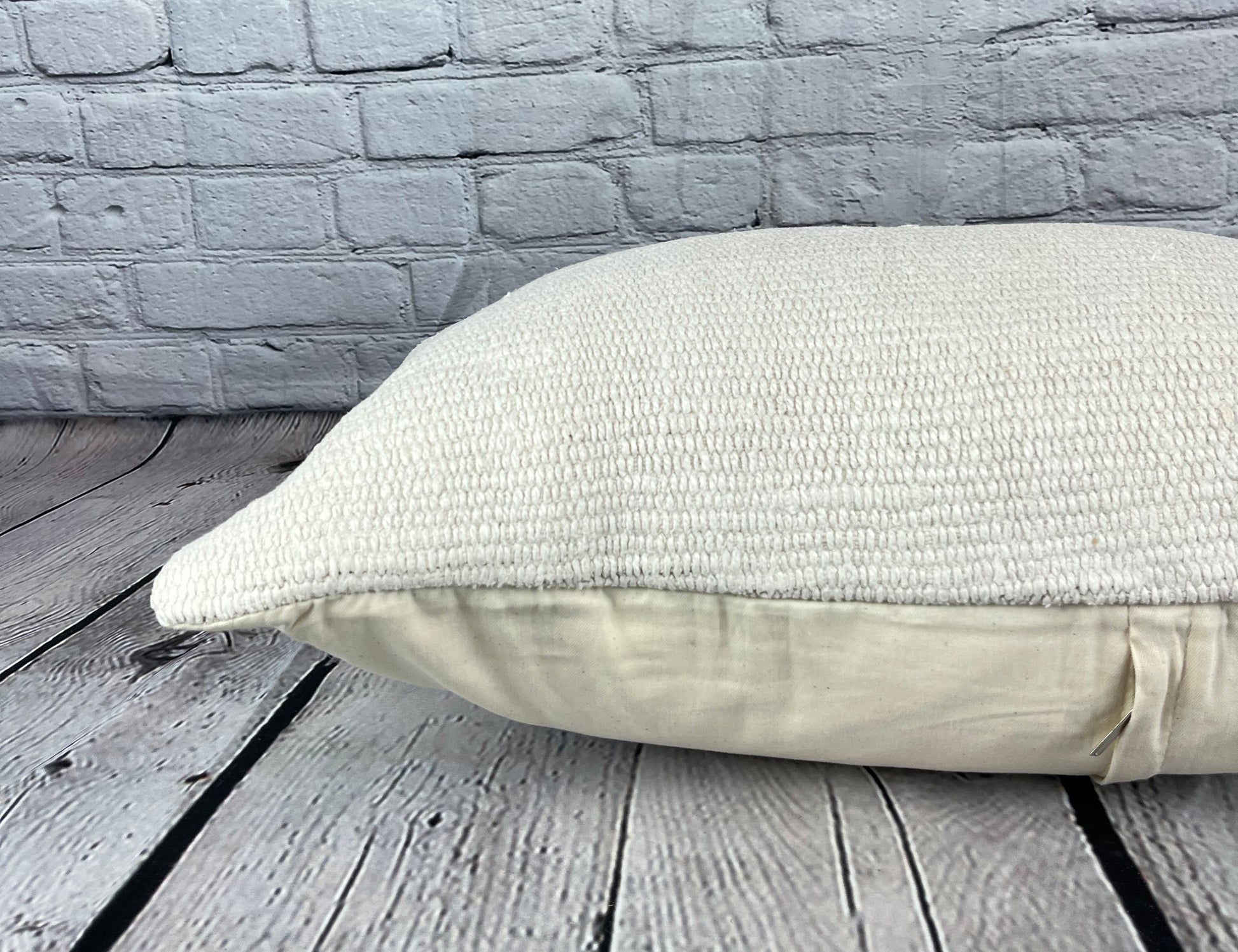 16 x 24 Hemp Pillow Turkish Cushion Natural White Pillow Cushion Cover #6100