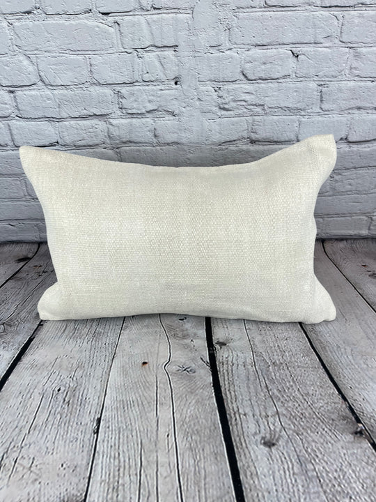 16 x 24 Hemp Pillow Turkish Cushion Natural White Pillow Cushion Cover #6090