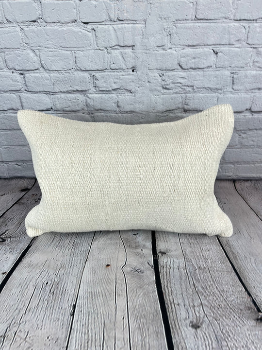 16 x 24 Hemp Pillow Turkish Cushion Natural White Pillow Cushion Cover #6088