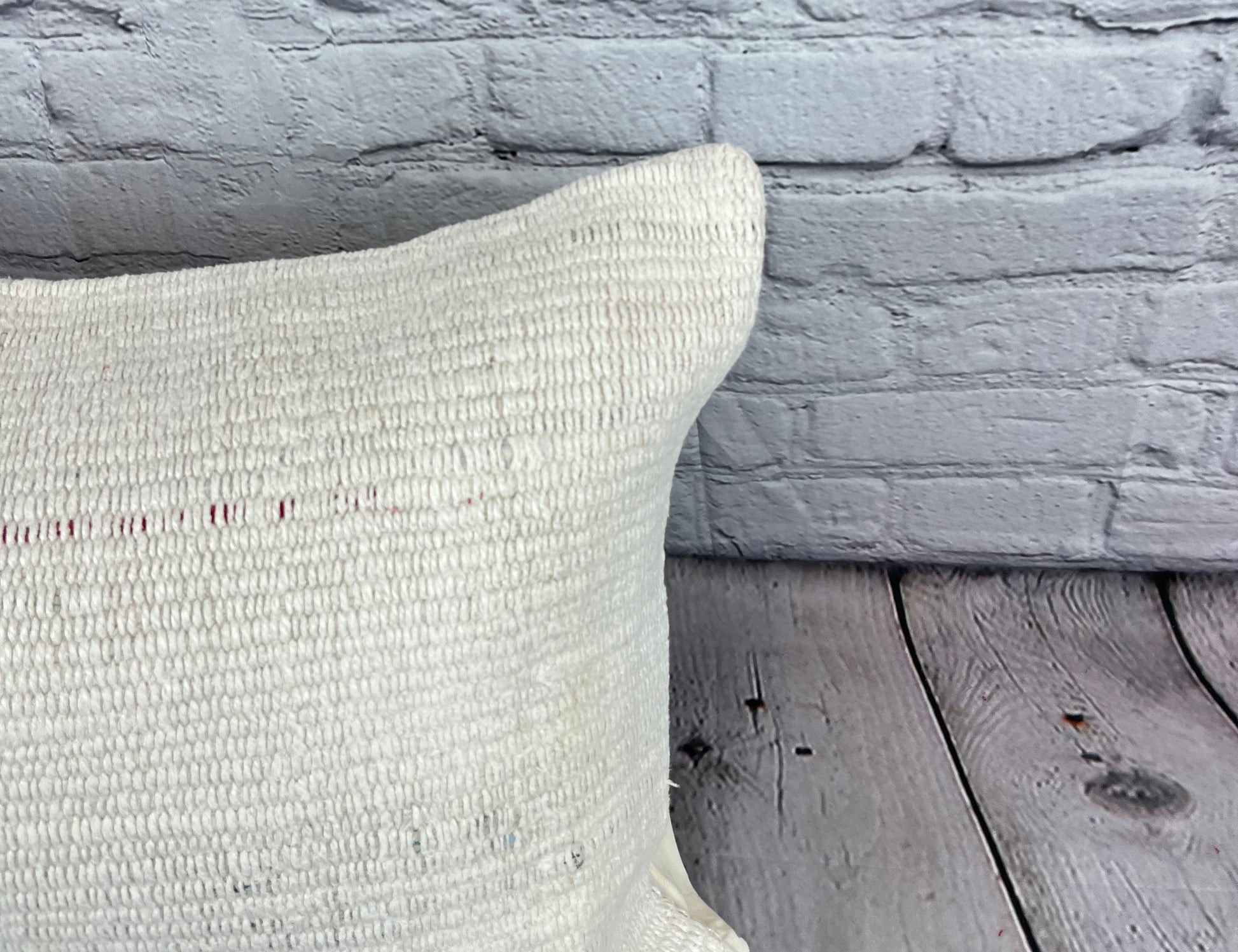 16 x 24 Hemp Pillow Turkish Cushion Natural White Pillow Cushion Cover #6086
