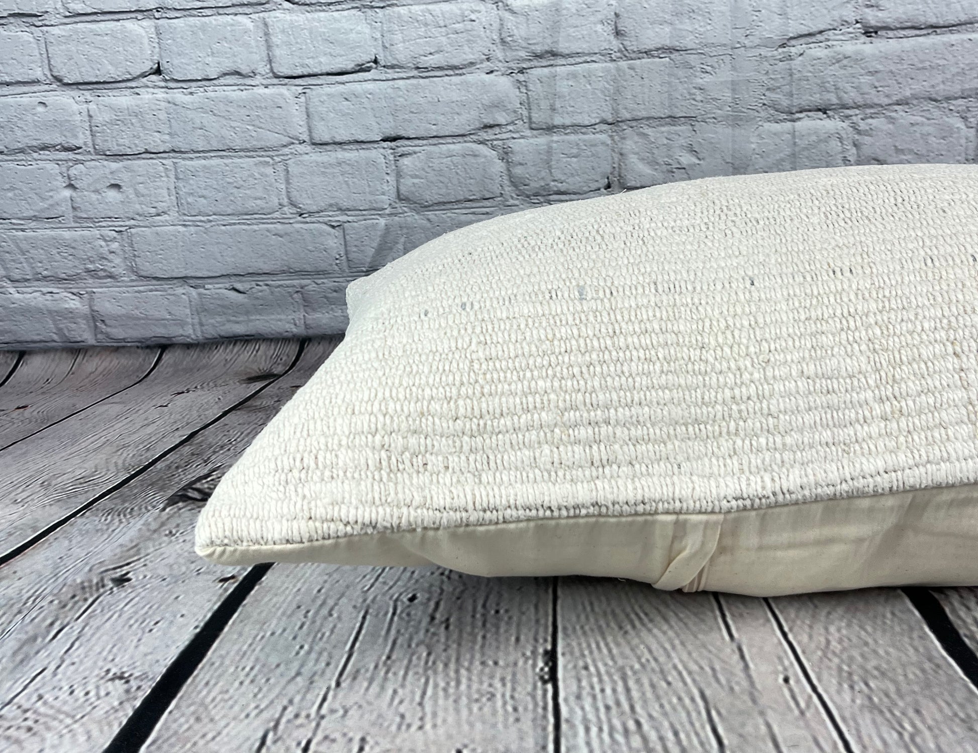 16 x 24 Hemp Pillow Turkish Cushion Natural White Pillow Cushion Cover #6086