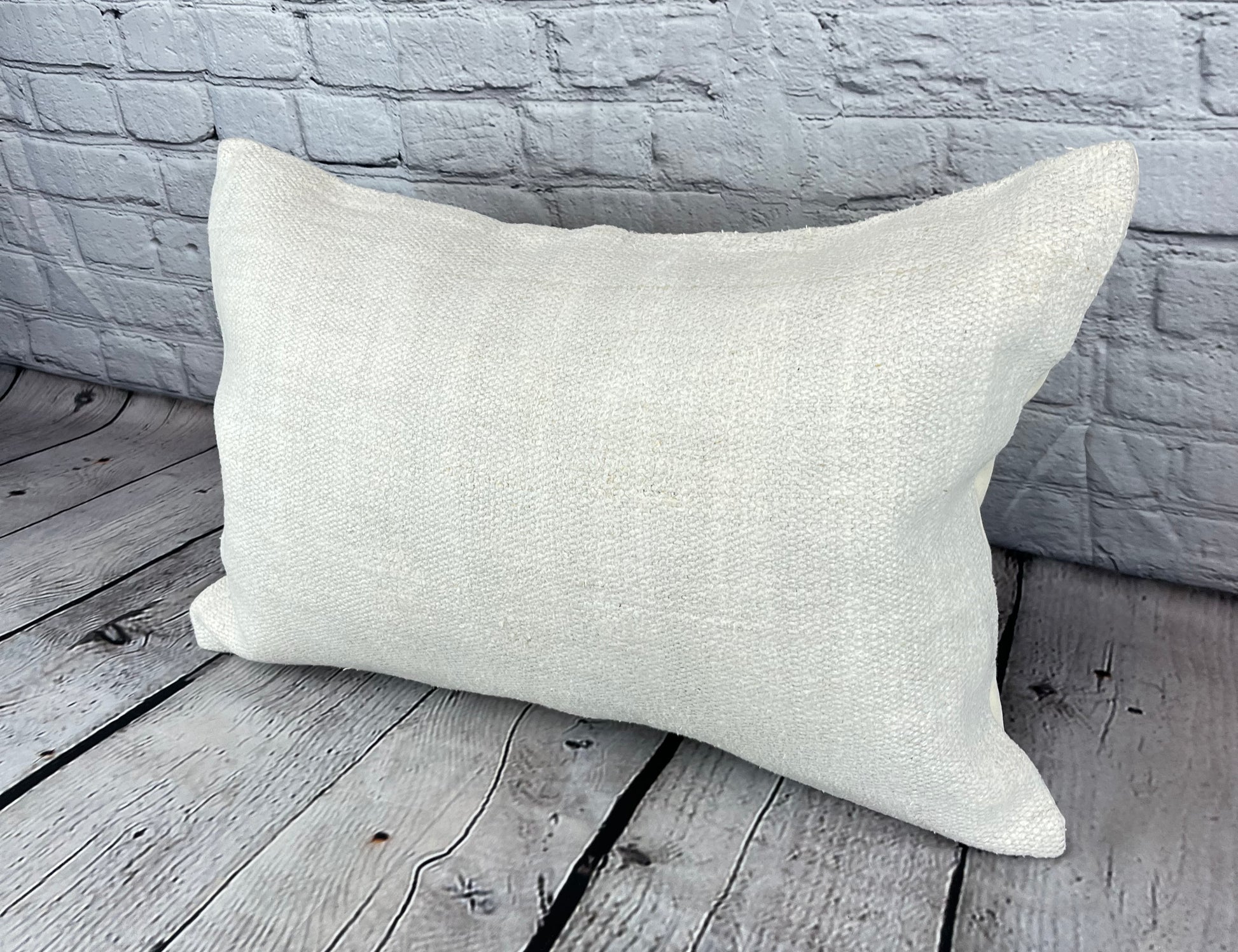 16 x 24 Hemp Pillow Turkish Cushion Natural White Pillow Cushion Cover #6075