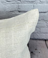 16 x 24 Hemp Pillow Turkish Cushion Natural White Pillow Cushion Cover #6075