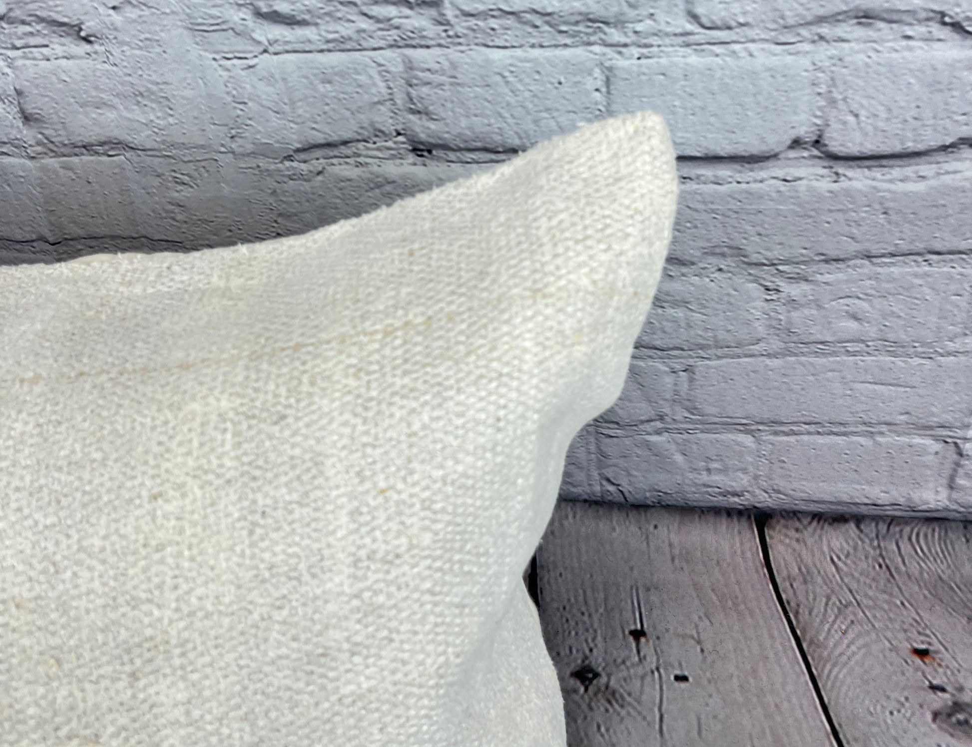 16 x 24 Hemp Pillow Turkish Cushion Natural White Pillow Cushion Cover #6075
