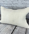 16 x 24 Hemp Pillow Turkish Cushion Natural White Pillow Cushion Cover #6073