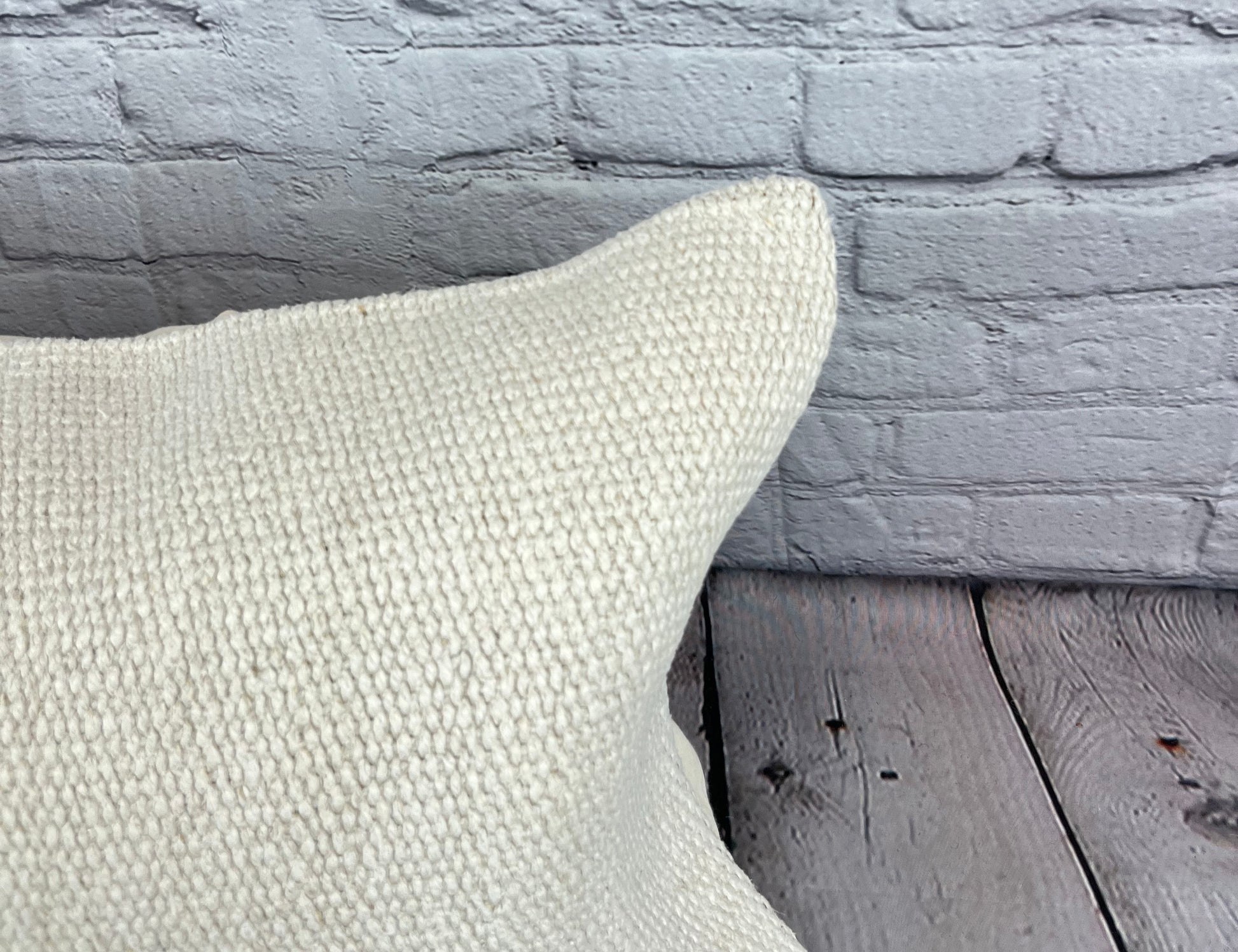 16 x 24 Hemp Pillow Turkish Cushion Natural White Pillow Cushion Cover #6073