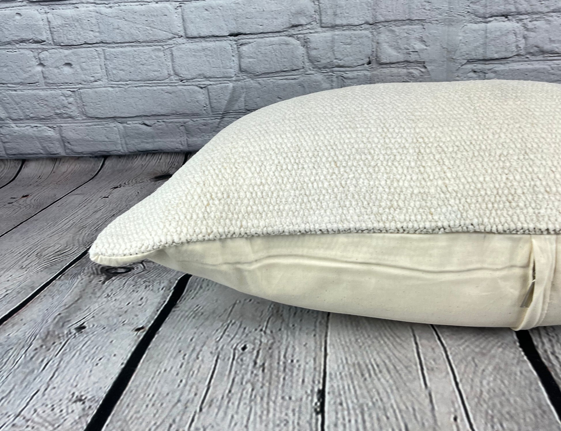 16 x 24 Hemp Pillow Turkish Cushion Natural White Pillow Cushion Cover #6073