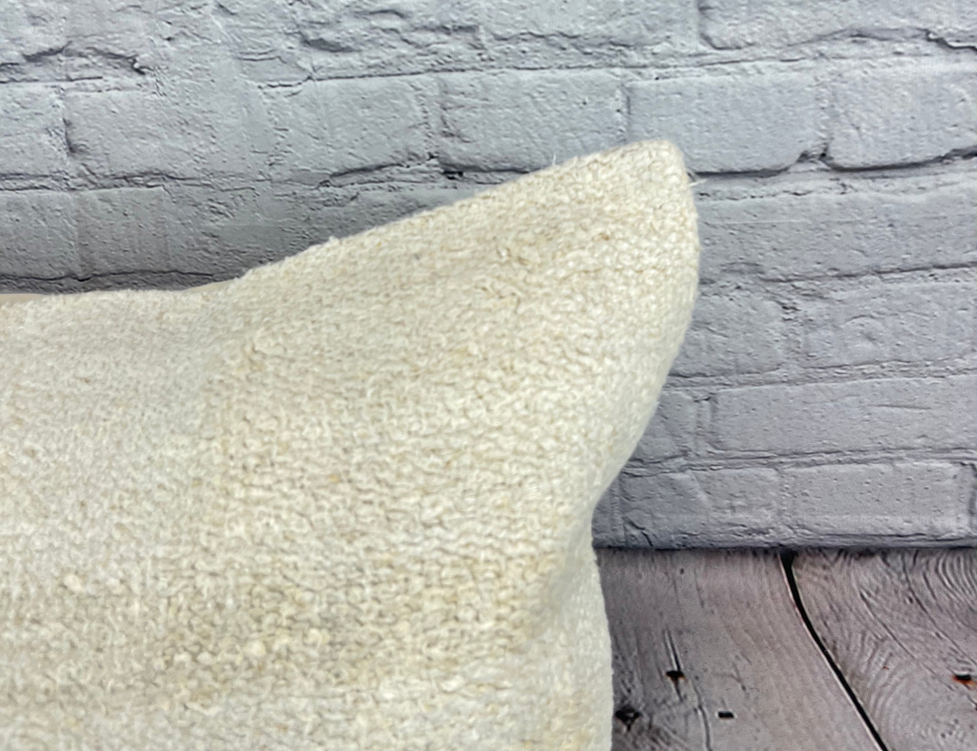 16 x 24 Hemp Pillow Turkish Cushion Natural White Pillow Cushion Cover #6112