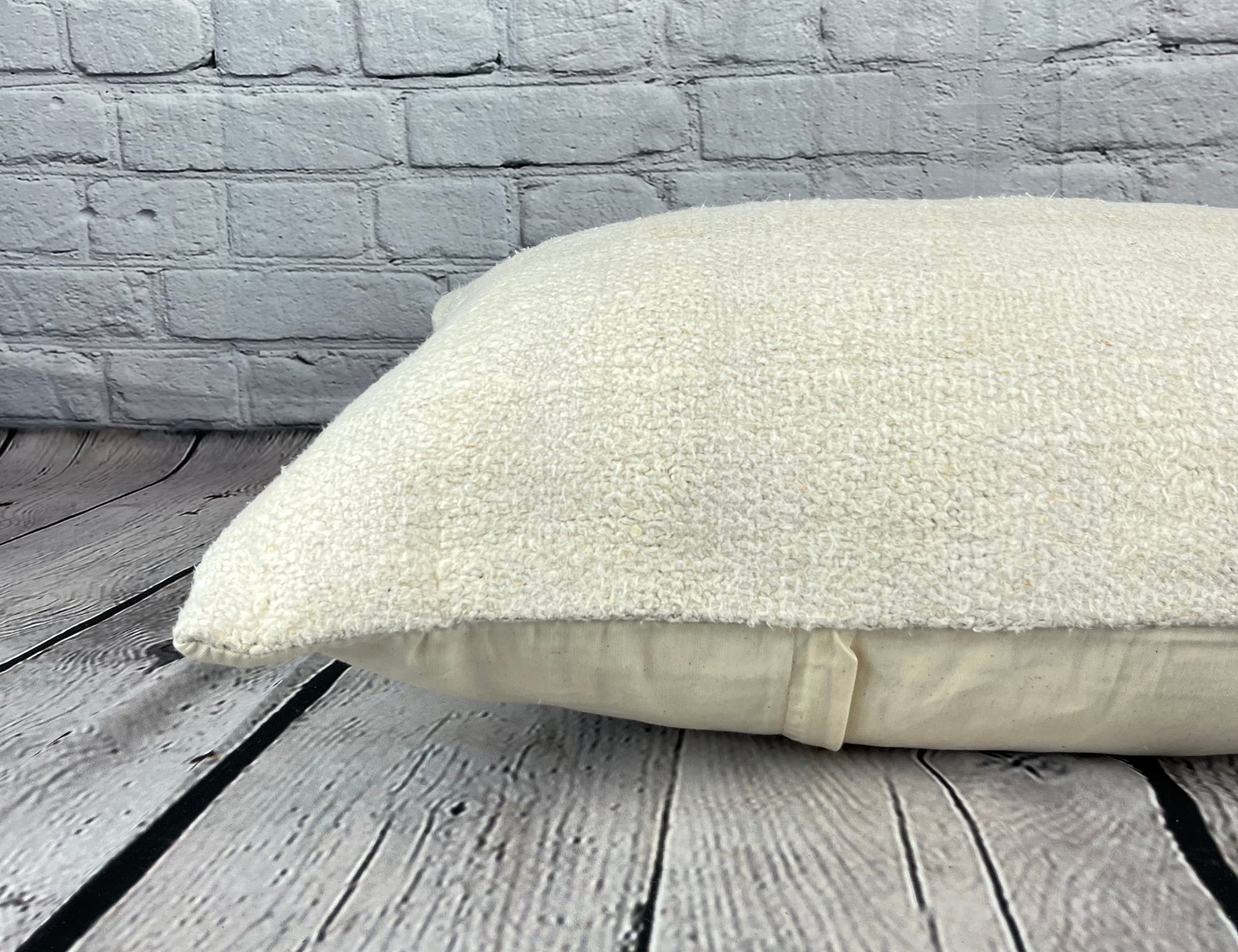 16 x 24 Hemp Pillow Turkish Cushion Natural White Pillow Cushion Cover #6112