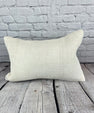 16 x 24 Hemp Pillow Turkish Cushion Natural White Pillow Cushion Cover #6108
