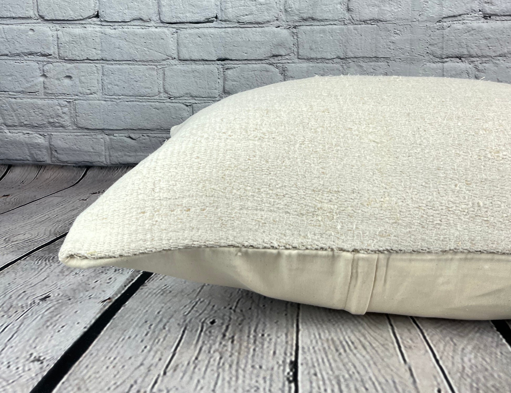 16 x 24 Hemp Pillow Turkish Cushion Natural White Pillow Cushion Cover #6106