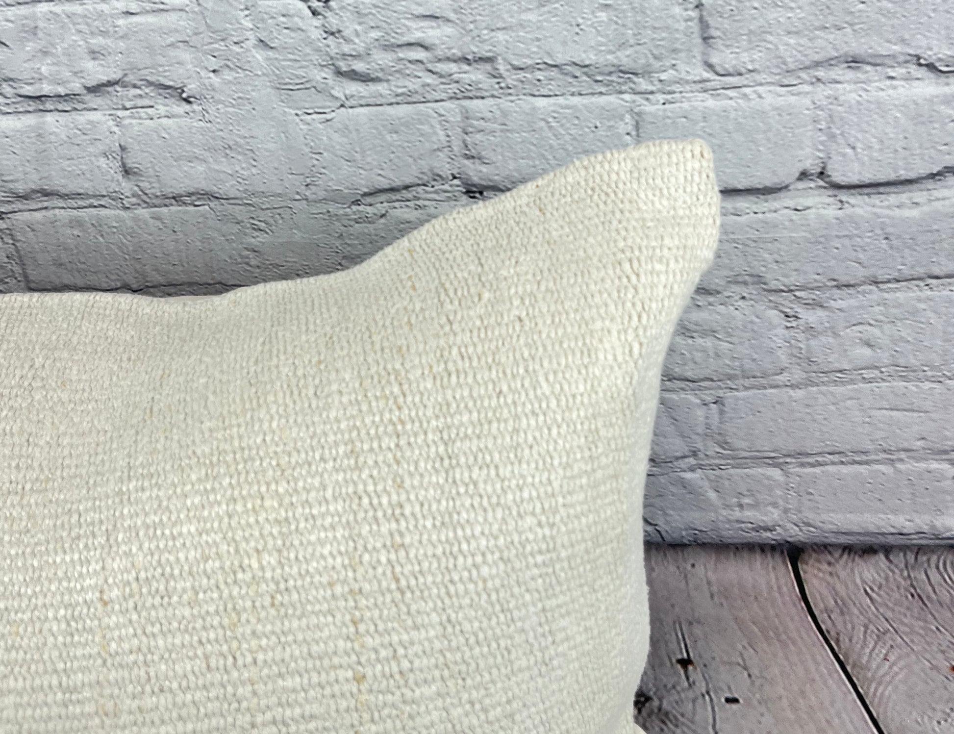 16 x 24 Hemp Pillow Turkish Cushion Natural White Pillow Cushion Cover #6104