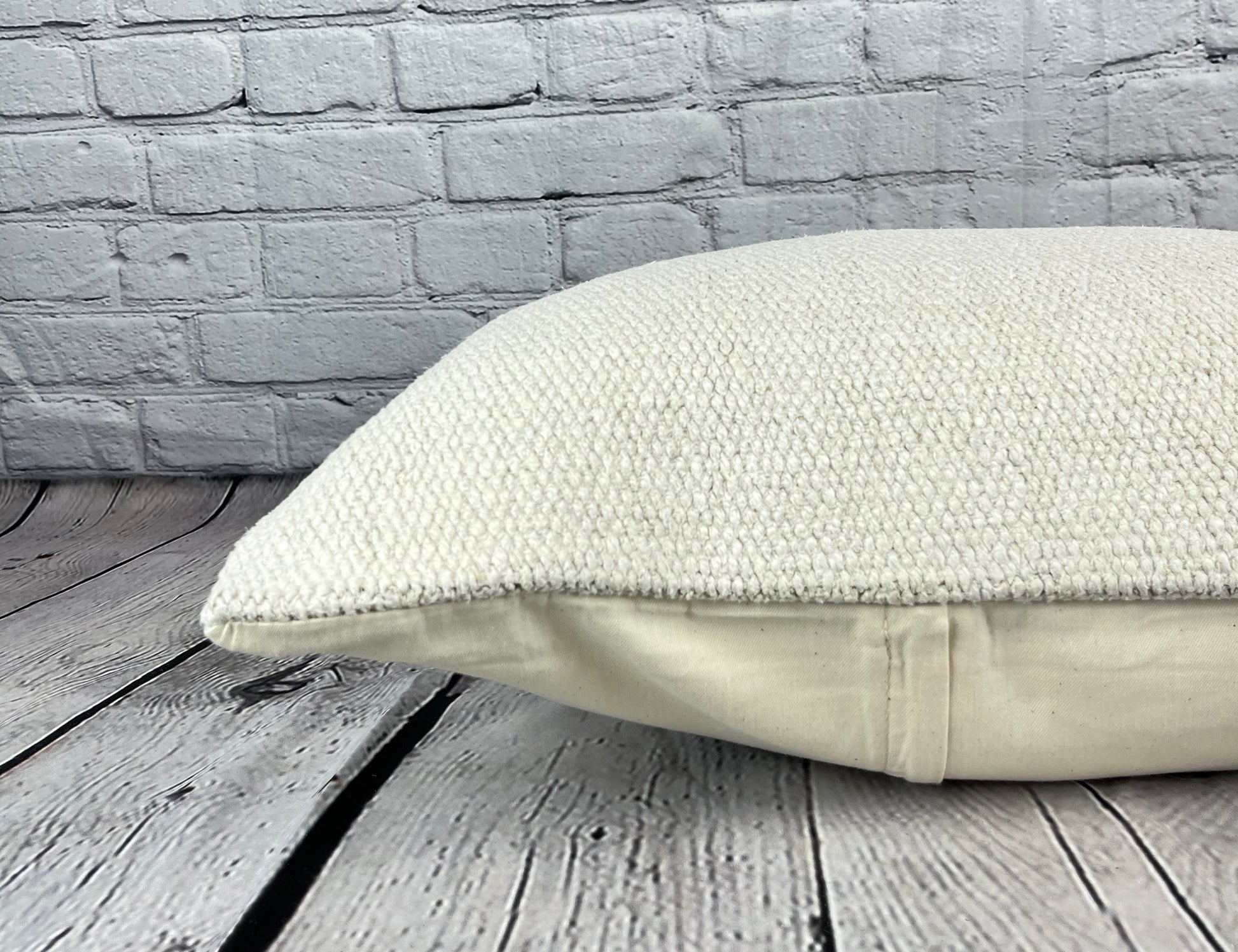 16 x 24 Hemp Pillow Turkish Cushion Natural White Pillow Cushion Cover #6105