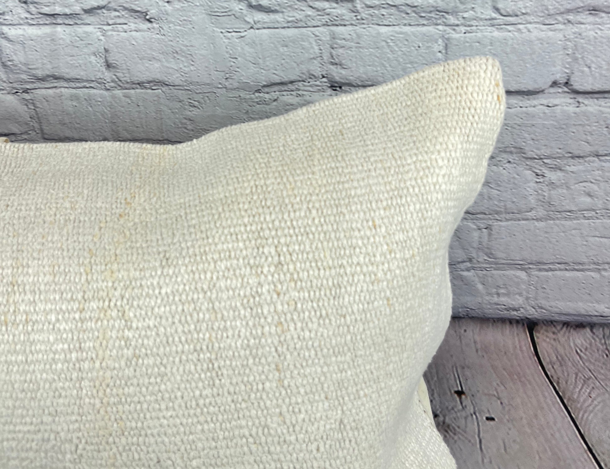 16 x 24 Hemp Pillow Turkish Cushion Natural White Pillow Cushion Cover #6103