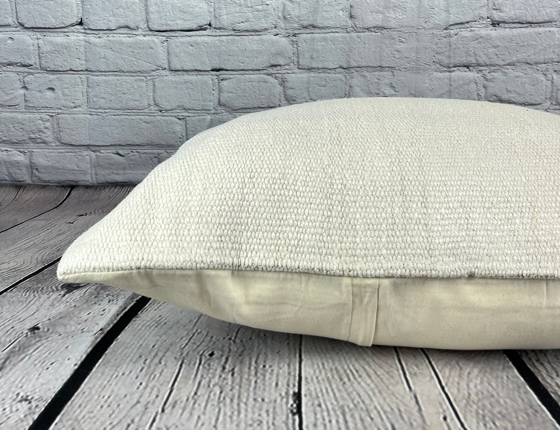 16 x 24 Hemp Pillow Turkish Cushion Natural White Pillow Cushion Cover #6103