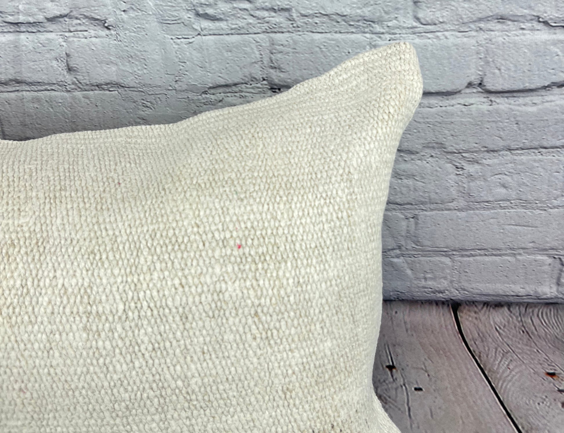 16 x 24 Hemp Pillow Turkish Cushion Natural White Pillow Cushion Cover #6102