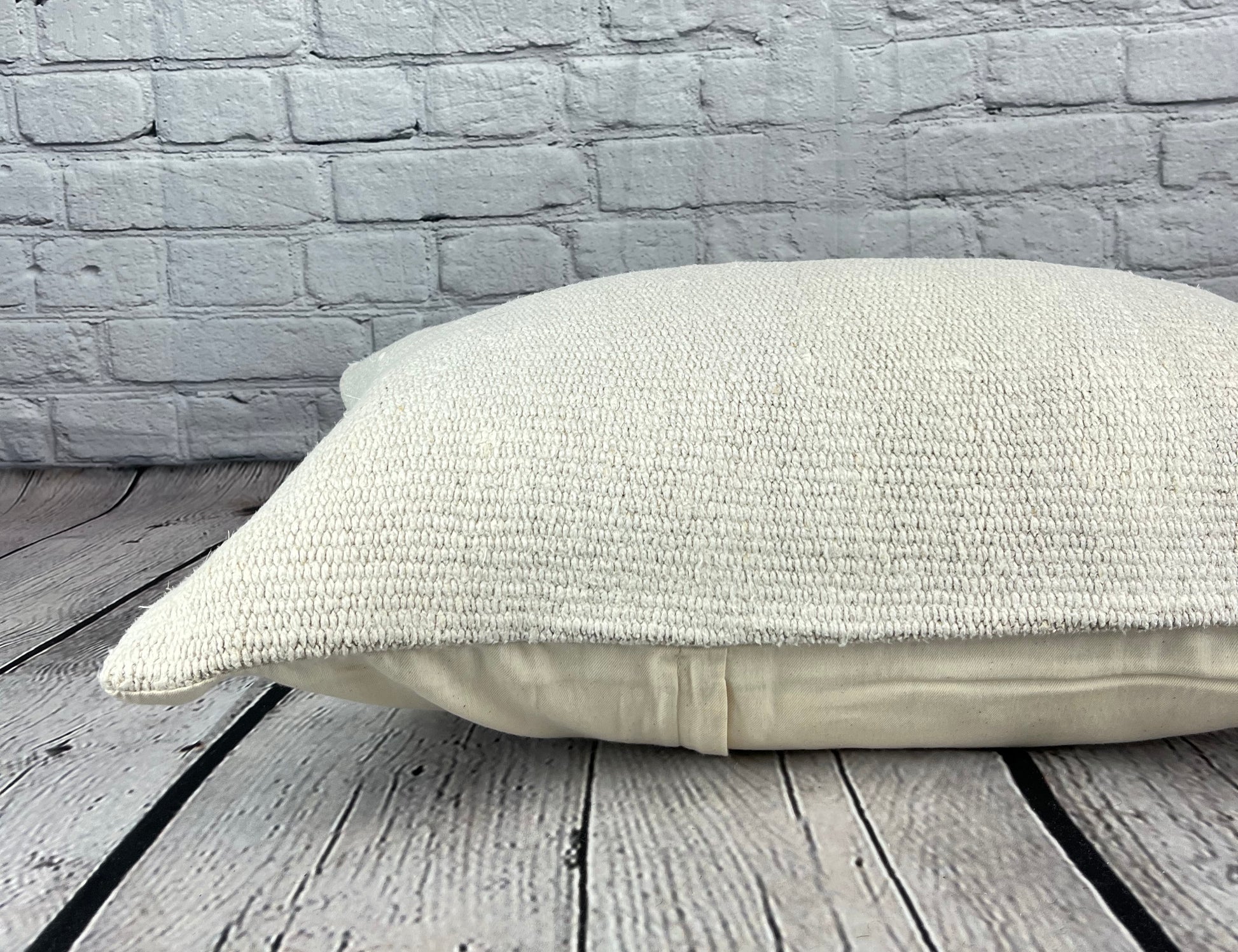 16 x 24 Hemp Pillow Turkish Cushion Natural White Pillow Cushion Cover #6123