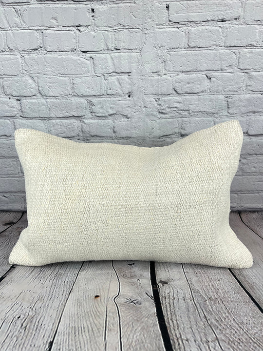 16 x 24 Hemp Pillow Turkish Cushion Natural White Pillow Cushion Cover #6120