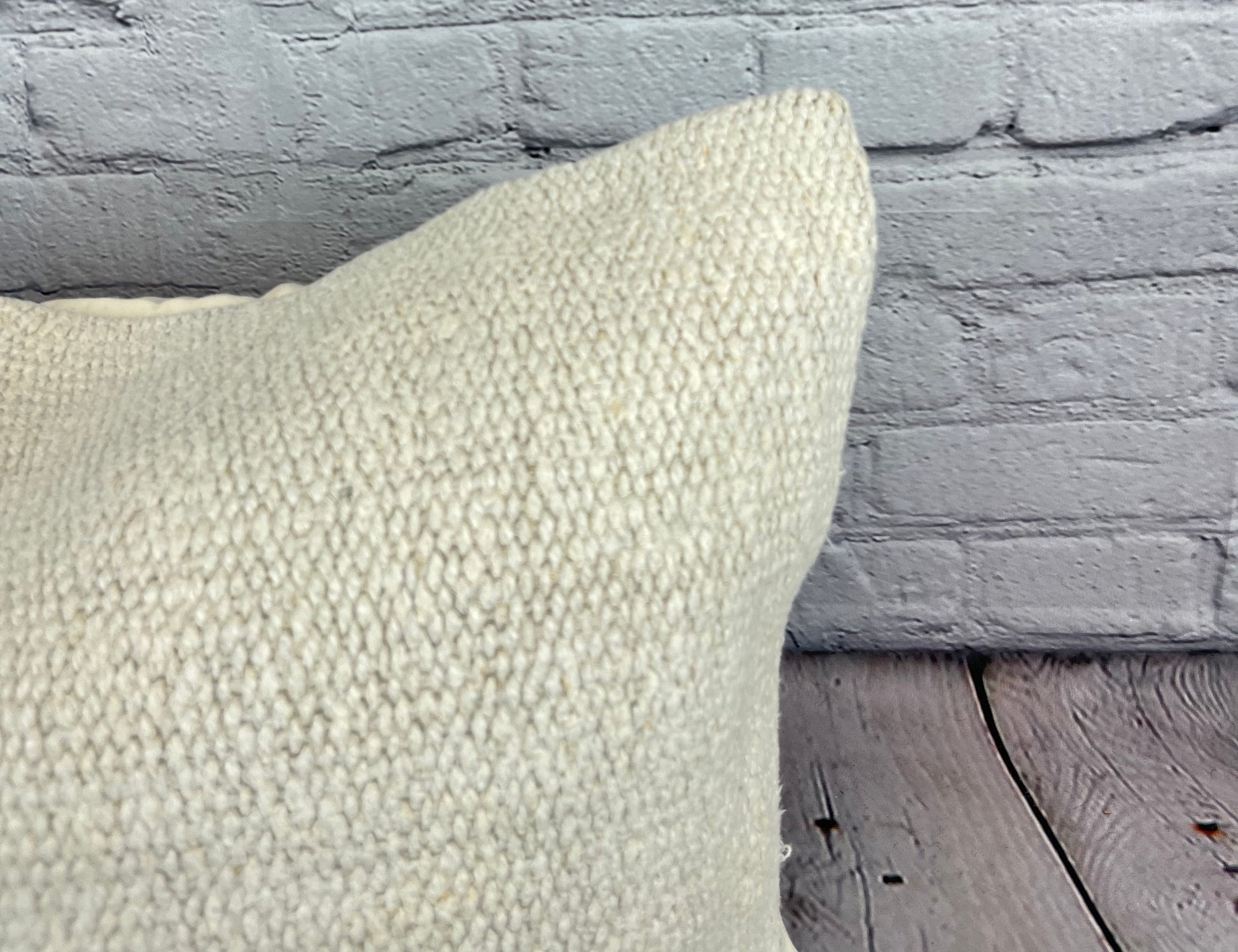 16 x 24 Hemp Pillow Turkish Cushion Natural White Pillow Cushion Cover #6120