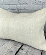 16 x 24 Hemp Pillow Turkish Cushion Natural White Pillow Cushion Cover #6121