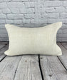 16 x 24 Hemp Pillow Turkish Cushion Natural White Pillow Cushion Cover #6128