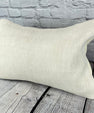 16 x 24 Hemp Pillow Turkish Cushion Natural White Pillow Cushion Cover #6128