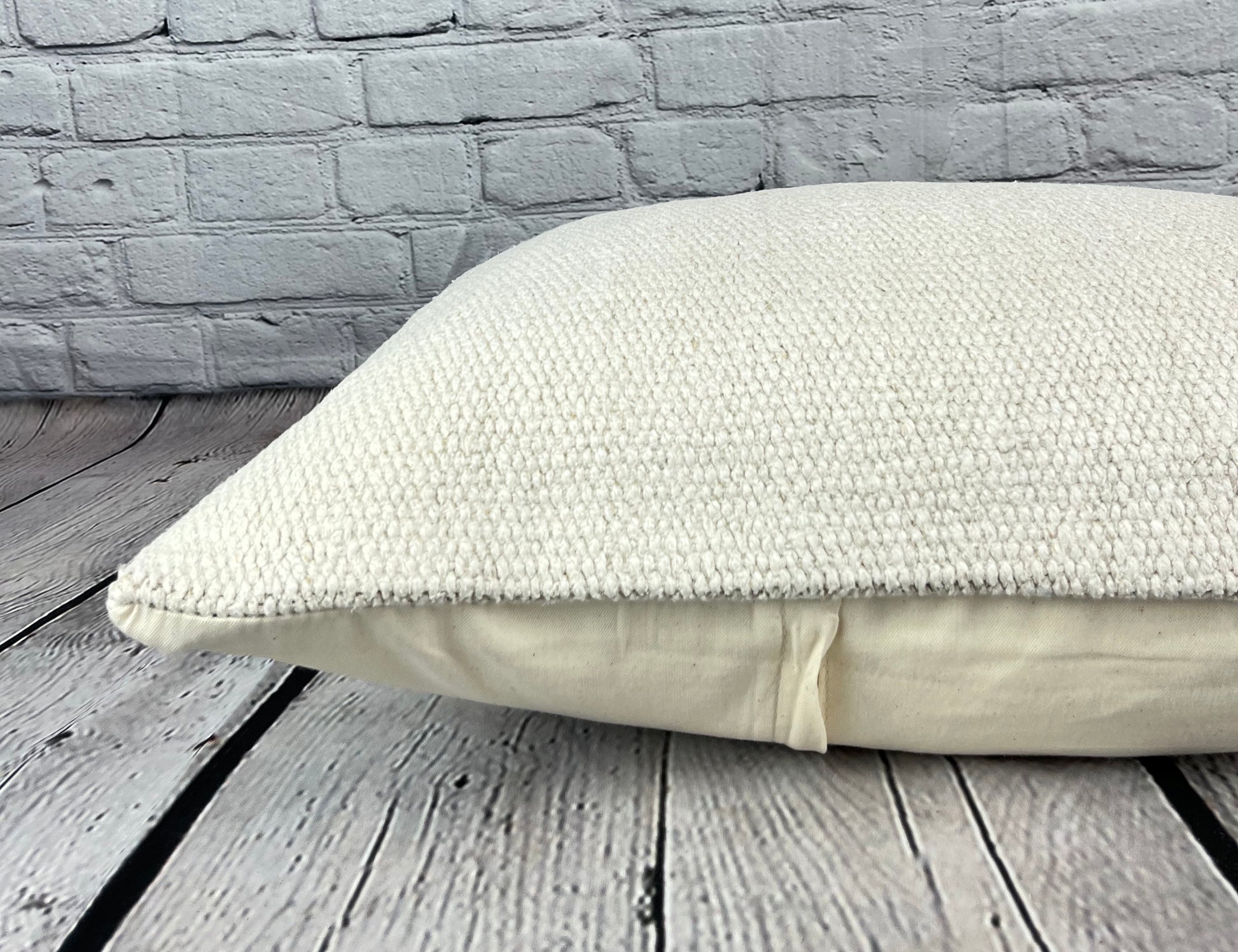 16 x 24 Hemp Pillow Turkish Cushion Natural White Pillow Cushion Cover #6129