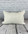 16 x 24 Hemp Pillow Turkish Cushion Natural White Pillow Cushion Cover #6130