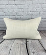 16 x 24 Hemp Pillow Turkish Cushion Natural White Pillow Cushion Cover #6132
