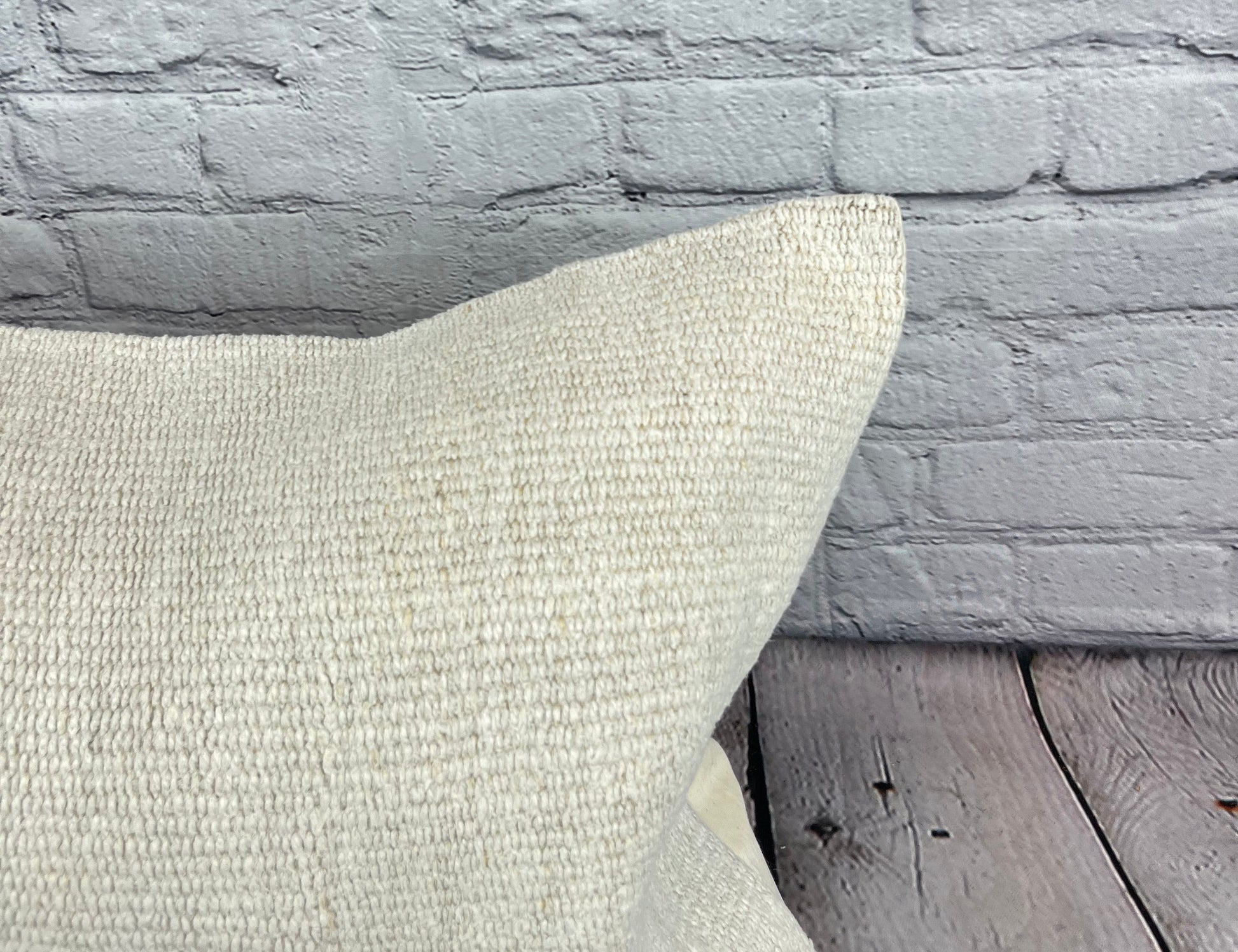 16 x 24 Hemp Pillow Turkish Cushion Natural White Pillow Cushion Cover #6131