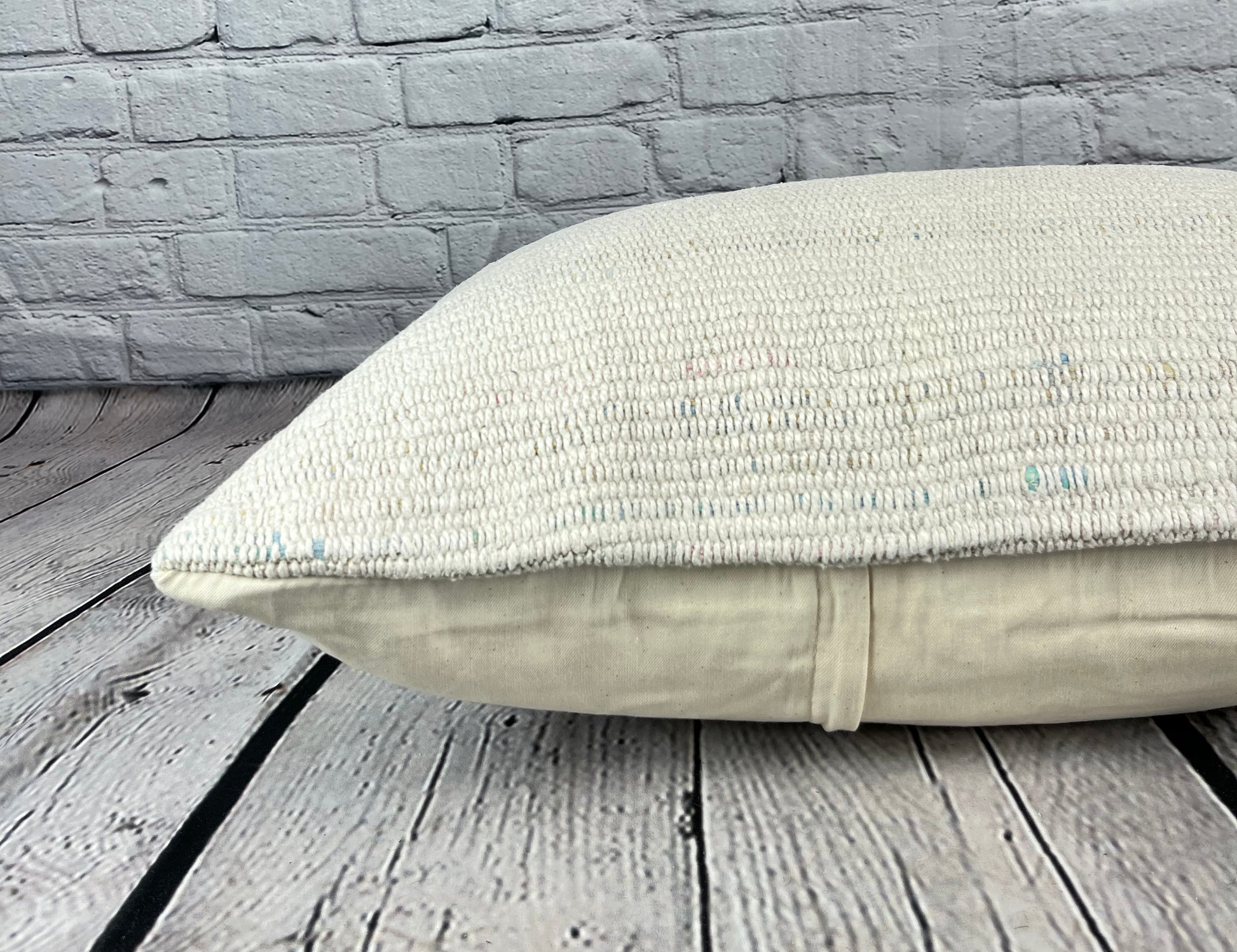 16 x 24 Hemp Pillow Turkish Cushion Natural White Pillow Cushion Cover #6133