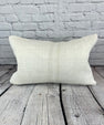 16 x 24 Hemp Pillow Turkish Cushion Natural White Pillow Cushion Cover #6113