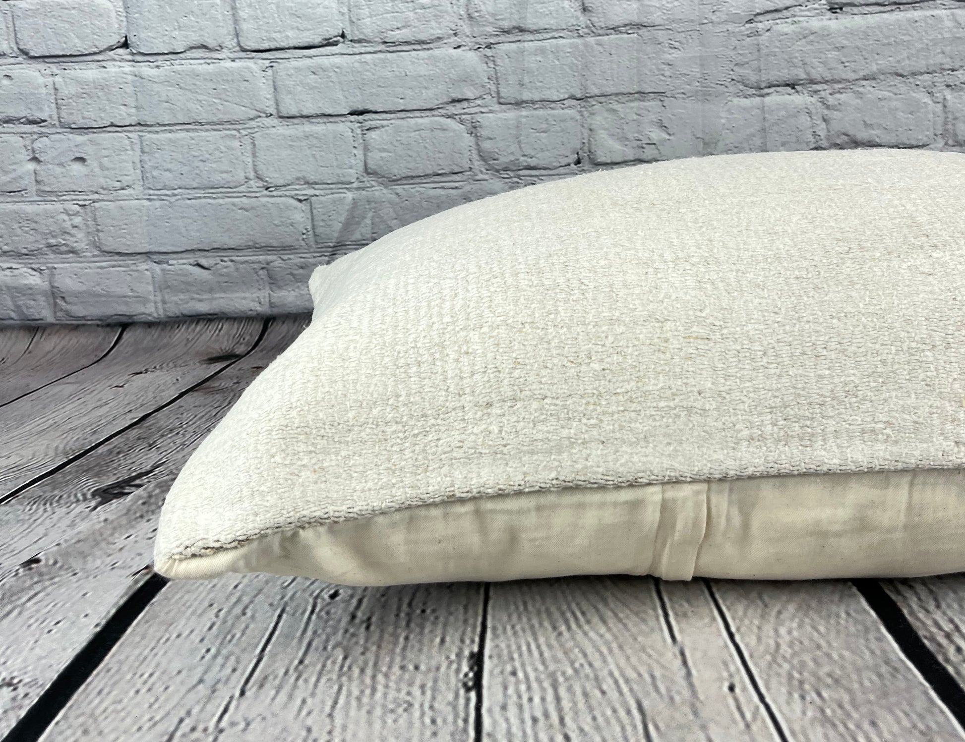 16 x 24 Hemp Pillow Turkish Cushion Natural White Pillow Cushion Cover #6111