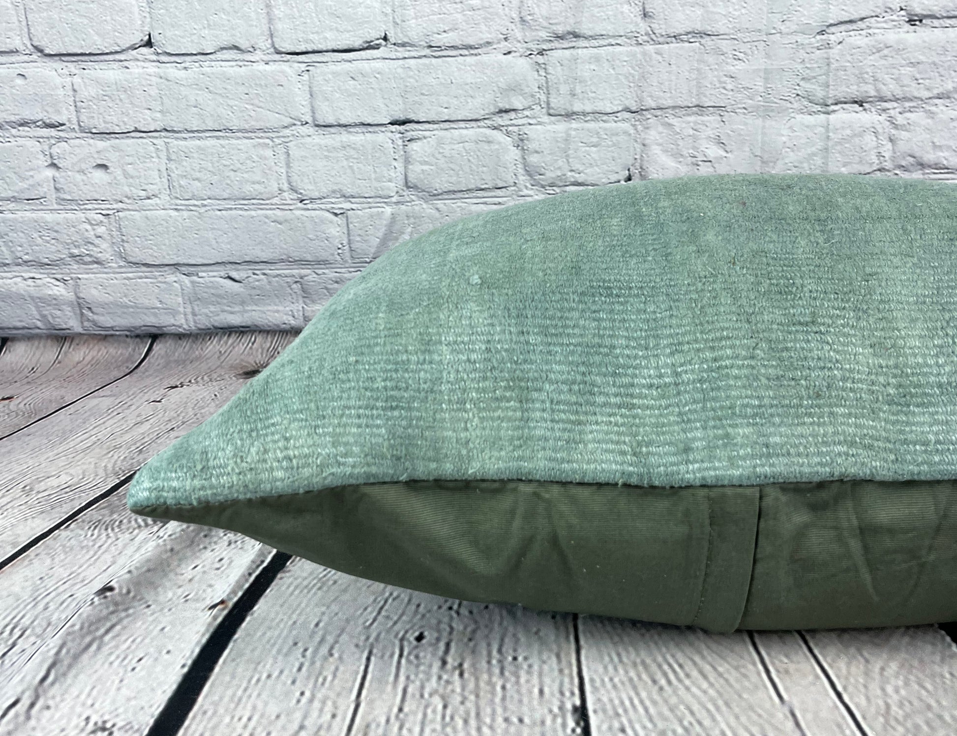 16 x 24 Hemp Pillow Turkish Cushion Natural Spanish Green Pillow Cushion Cover #6410
