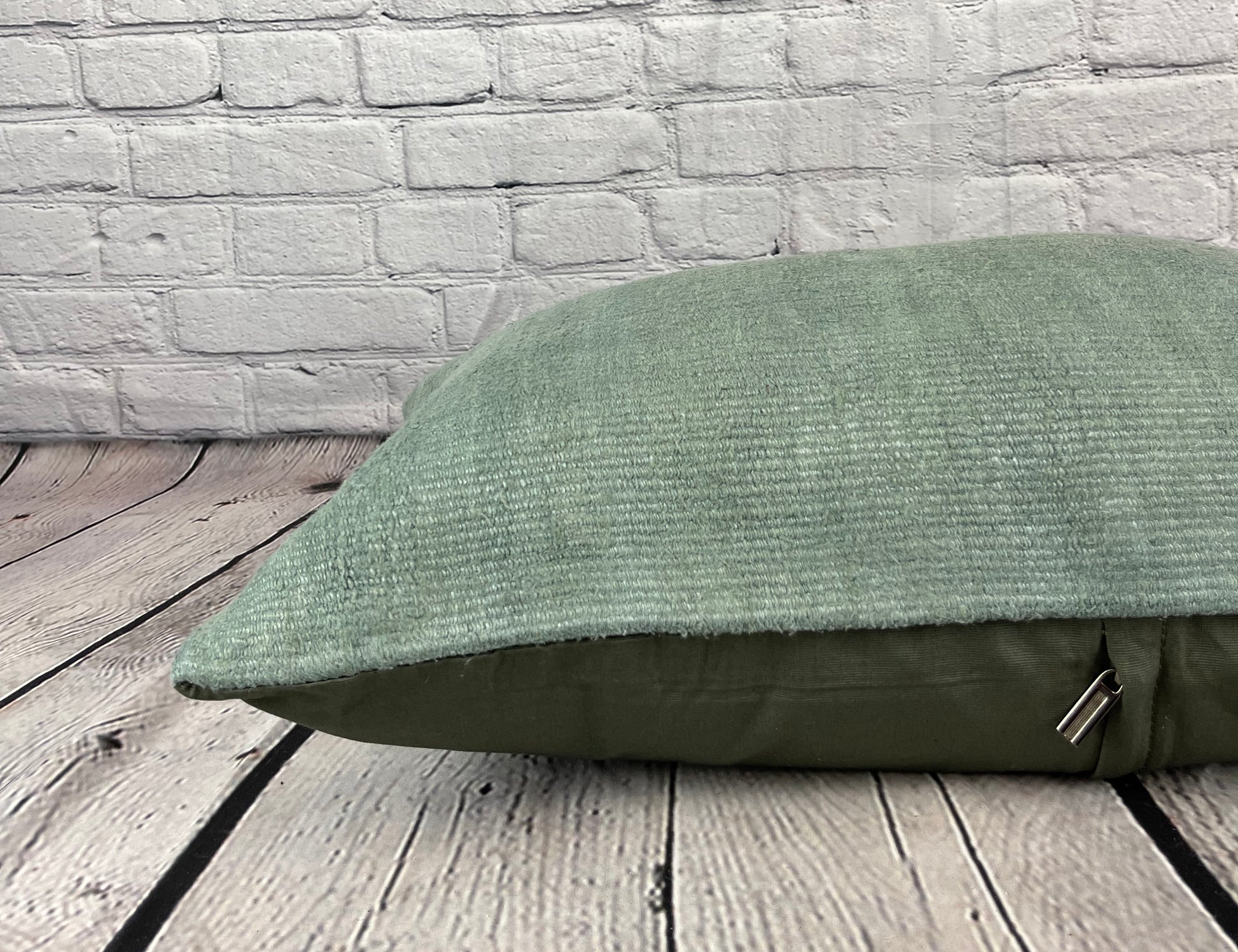 16 x 24 Hemp Pillow Turkish Cushion Natural Spanish Green Pillow Cushion Cover #6411