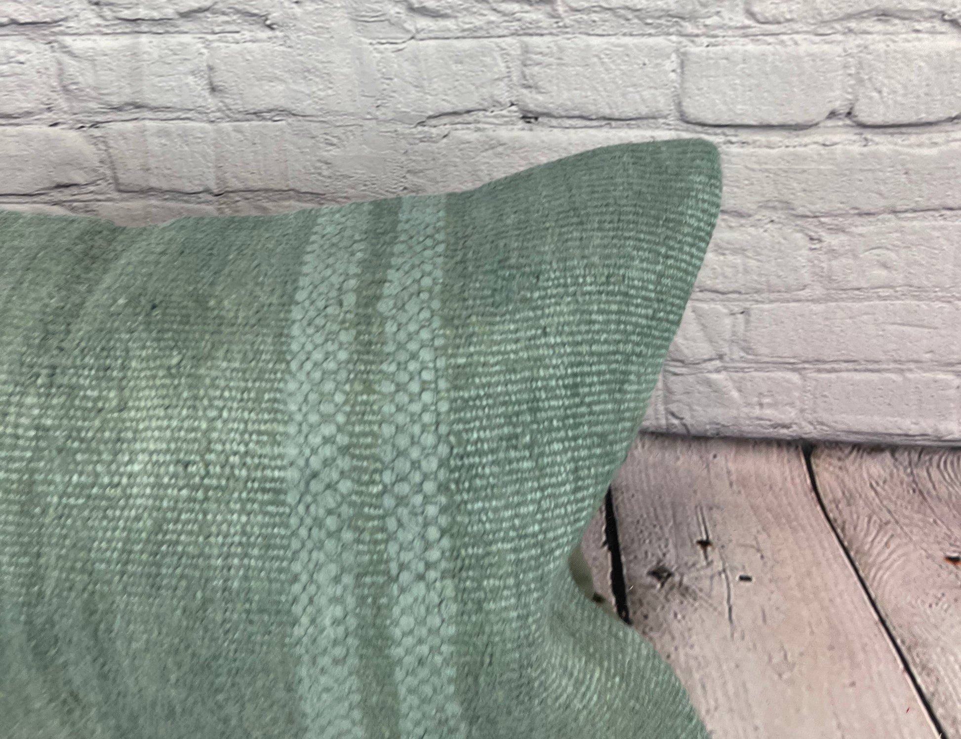 16 x 24 Hemp Pillow Turkish Cushion Natural Spanish Green Pillow Cushion Cover #6408